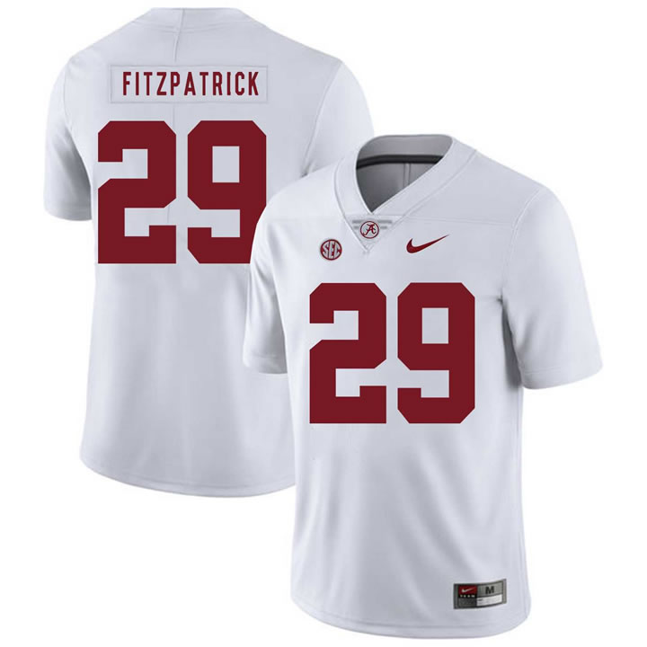 Alabama Crimson Tide 29 Minkah Fitzpatrick White Nike College Football Jersey Dzhi,We sell and wholesale Alabama Crimson Tide 29 Minkah Fitzpatrick White Nike College Football Jersey Dzhi on line form chian!